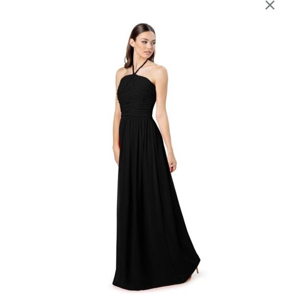 Dress the Population Dresses & Skirts - Dress the Population Aura Chiffon Halter Maxi Dress